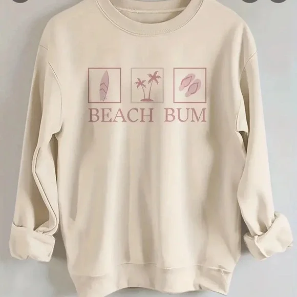 Beach Bum Crewneck Sweatshirt - Picture 1 of 2